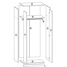 Skapis NEPO SZF2D